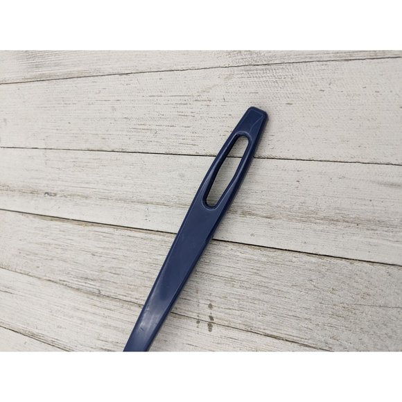 Navy Blue #3 Nylon Plastic Slotted Spoon 11" - Picture 2 of 6